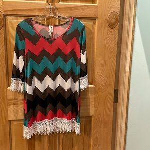 Moa USA Aztec print top